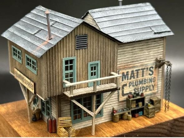 Mudd Creek Models 054N - Matt's Plumbing  - N Scale Kit