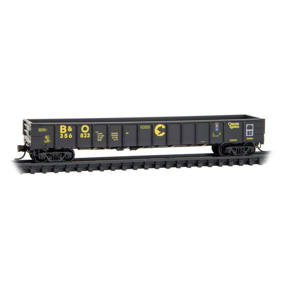 Micro-Trains Line 10500790 - 50' Steel Side Gondola  Chessie System Baltimore & Ohio (B&O) 356823 - N Scale