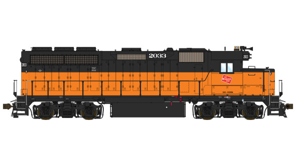 PRE-ORDER: Class One Model Works LM00302 - EMD GP40 (DC Silent) Milwaukee Road (MILW) 2033 - HO Scale