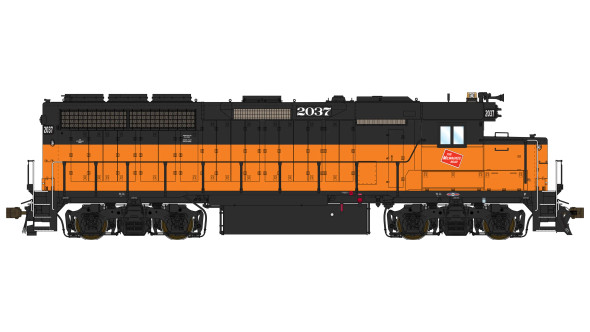 PRE-ORDER: Class One Model Works LM00303 - EMD GP40 (DC Silent) Milwaukee Road (MILW) 2037 - HO Scale