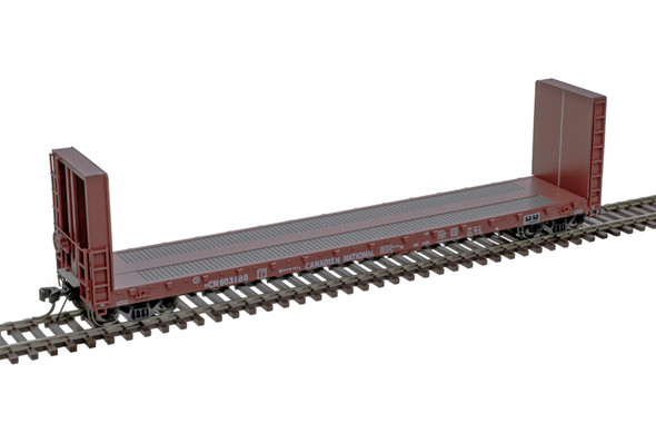 Atlas Master 20007095 - 51' 6" Bulkhead Flat Car Canadian National (CN) 603154 - HO Scale