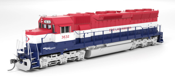 Broadway Limited 9800 - EMD SD45 (DCC and Sound) Erie Lackawanna (EL) Bicentennial Paint 3632 - HO Scale