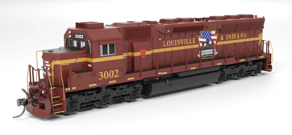 Broadway Limited 9811 - EMD SD45 (DC Silent) Louisville and Indiana (LIRC) 3002 "Honoring Our Veterans" - HO Scale