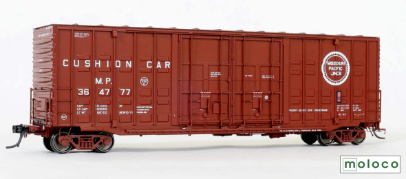 Moloco 60015-01 - Delivery 10-71, ACF 50' Hi-cube Ext. Post Waffle, 8+8 plug door Missouri Pacific (MP) 364777 - HO Scale