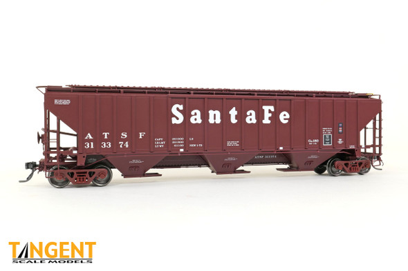 Tangent Scale Models 36372-11 - PS4750 Covered Hopper Atchison, Topeka and Santa Fe (ATSF) 313471 “GA-180 Delivery 1-1973” - HO Scale