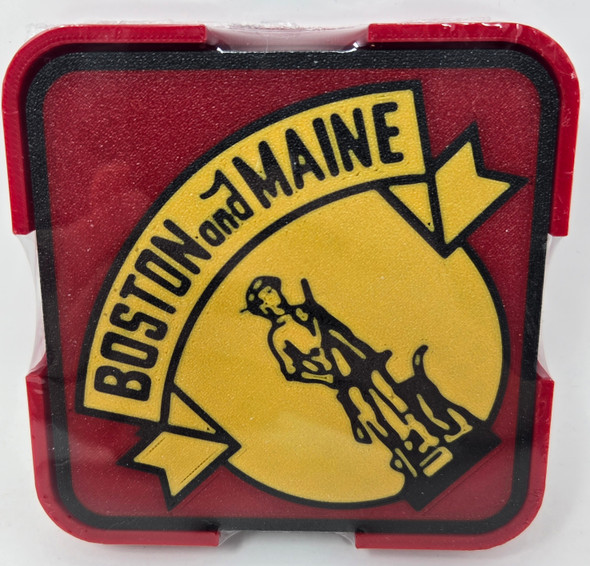 Paducah Custom Shops BMRRSQ03 - Coaster 4-Pack (Square) Boston & Maine (BM) Minuteman