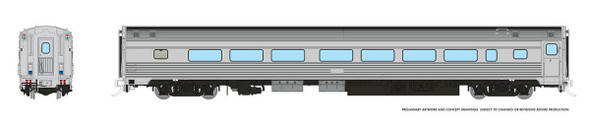 PRE-ORDER: Rapido 115097 - Budd Coach w/HEP Unlettered  - HO Scale