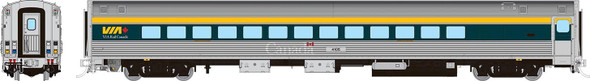 PRE-ORDER: Rapido 115137 - Budd Small Window Coach VIA Rail Canada (VIA) 4105 Current Scheme (Grey) - HO Scale