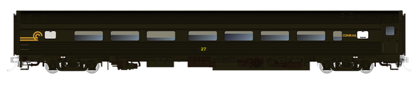 PRE-ORDER: Rapido 115144 - Budd Coach Conrail (CR) OCS Green #27 - HO Scale