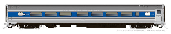 PRE-ORDER: Rapido 115151 - Budd Coach Metro North Commuter Railroad (MNCR) 2104 MTA Scheme - HO Scale