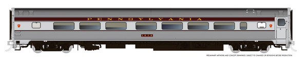 PRE-ORDER: Rapido 115169 - Budd Coach Pennsylvania (PRR) 1579 Congressional Scheme - HO Scale