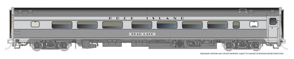 PRE-ORDER: Rapido 115174 - Budd Coach Rock Island (CRIP) 322 Magnolia - HO Scale