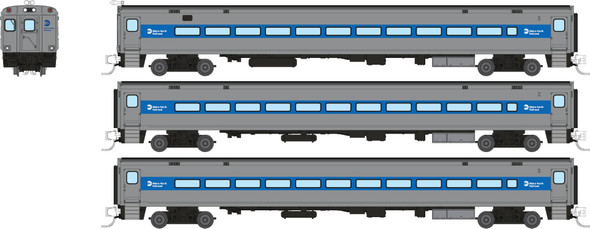 PRE-ORDER: Rapido 528062 - Comet Car (Cab Car and 2 Coaches) Metro North Commuter Railroad (MNCR) Late Scheme - N Scale