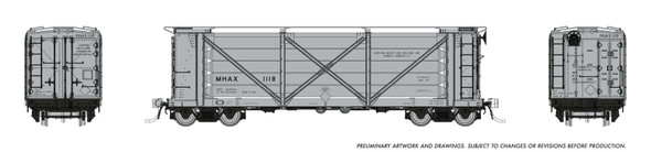 PRE-ORDER: Rapido 195005A-1092 - ACF Helium Car Bureau of Mines (MHAX) 1092 - HO Scale