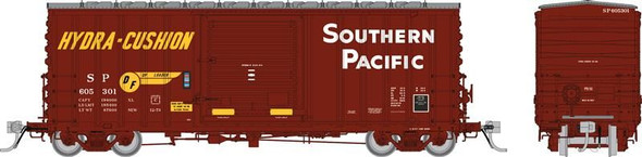 PRE-ORDER: Rapido 164002A-605424 - PC&F B-100-34 Boxcar Southern Pacific (SP) 605424 Delivery Scheme - HO Scale