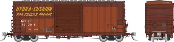 PRE-ORDER: Rapido 164009A-77005 - PC&F B-100-32 Boxcar Northwestern Oklahoma Railroad (NOKL) 77005 - HO Scale