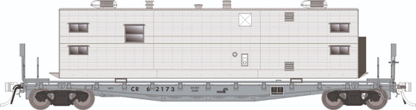 PRE-ORDER: Rapido 138107A-62075 - F30A 50' Flat Car w/Camp Van Conrail (CR) 62075 Sleeper - HO Scale