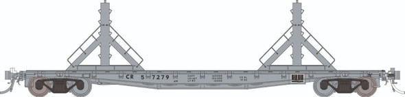 PRE-ORDER: Rapido 138403 - F30D 50' Rail Flat Car (6-pack) Conrail (CR) 57276, 57279, 27283, 57284, 57291, 57292 - HO Scale