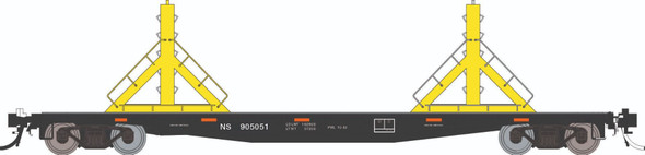 PRE-ORDER: Rapido 138405A-905060 - F30D 50' Rail Flat Car Norfolk Southern (NS) 905060 - HO Scale