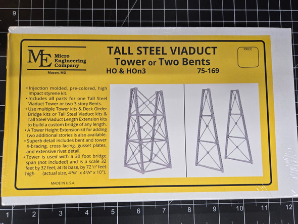 Micro Engineering 75-169 - HO-HOn3 Tower or Two Bents  - HO Scale
