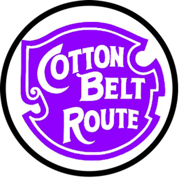 Rebel Rails 023 - Cotton Belt 6 inch round logo  -