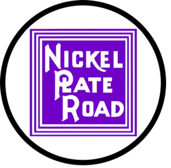 Rebel Rails 040 - Nickel Plate Road 6 inch round logo  -