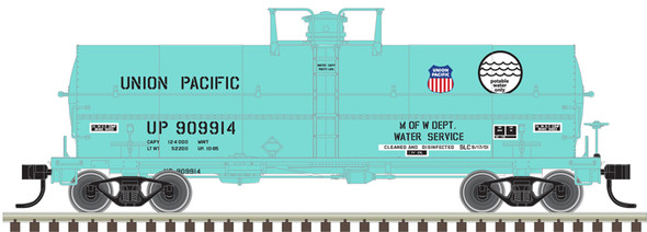Atlas Master 20007359 - 11,000 Gallon Tank Car Union Pacific MOW (Green/Red/White/Blue) 909914 - HO Scale
