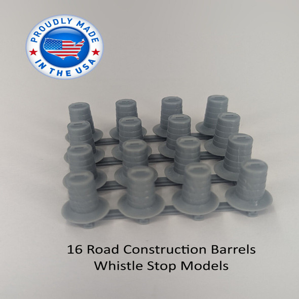 Whistle Stop Models HO2210 - Road Construction Barrels (25)  - HO Scale