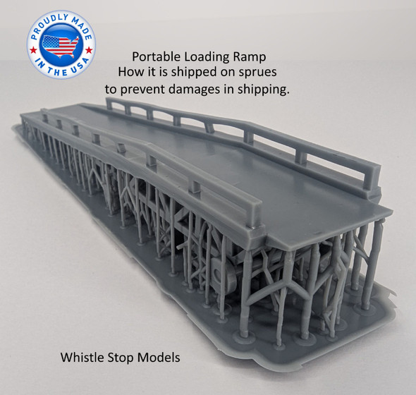 Whistle Stop Models HO7006 - Portable Truck Loading Ramp  - HO Scale