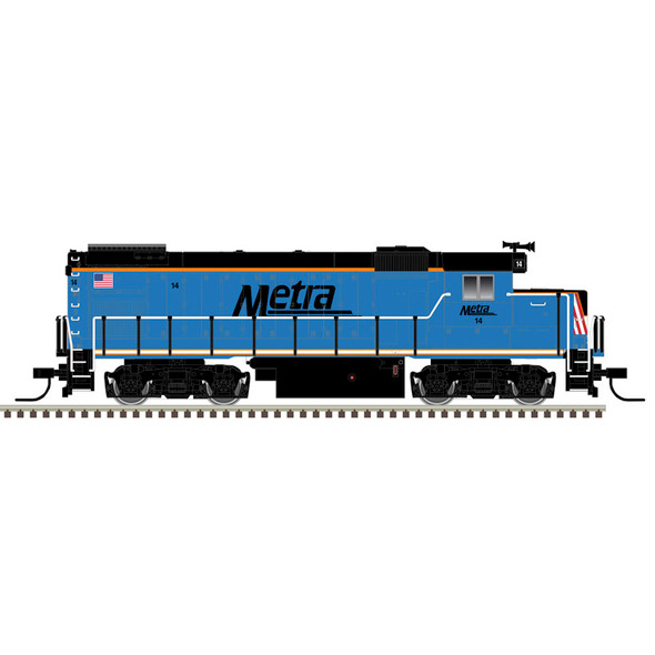 PRE-ORDER: Atlas Trainman 40006274 - EMD GP15-1 (DC Silent) Metra (METX) 14 - N Scale