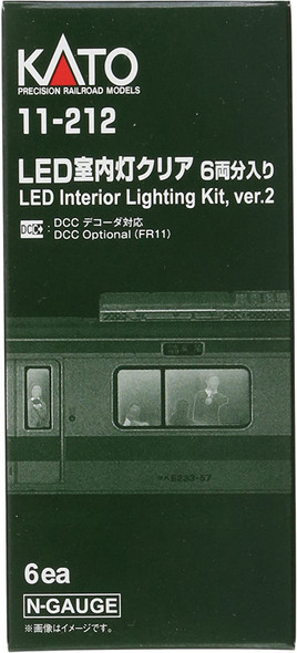 Kato 11-212 - Passenger Car Interior Lighting Kit V.2 pkg6 - N Scale