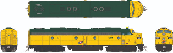PRE-ORDER: Rapido 28828 - EMD E8A w/HEP (DCC and Sound) Chicago & Northwestern (CNW) 510 - HO Scale