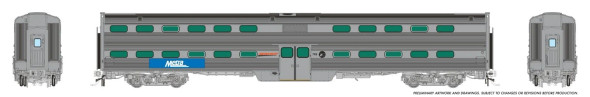 PRE-ORDER: Rapido 145035 - Gallery Commuter Car Metra (METX) Modern Logo w/BNSF Coach: 7120 - HO Scale