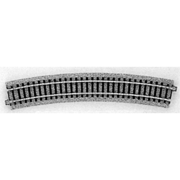 Kato 2-220 - Curved Track 22.5-Degree Radius pkg(4) - Unitrack -- 24" 610mm    - HO Scale