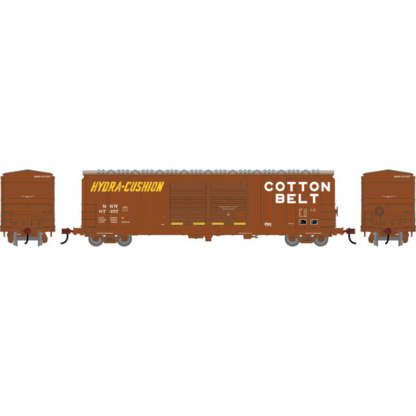 Athearn Roundhouse 1357 - 50' FMC 5283 Double Door Box Car Cotton Belt St. Louis Southwestern (SSW) 67481 - HO Scale