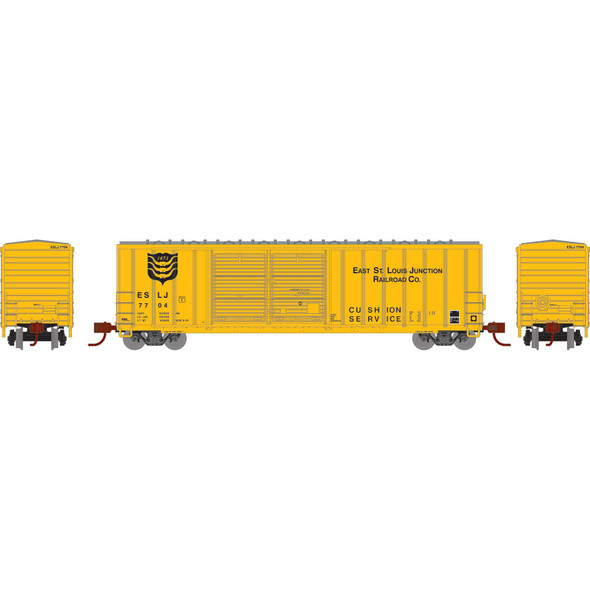 Athearn 1767 - 50' FMC Double Door Offset Box Car East St Louis (ESLJ) 7704 - N Scale