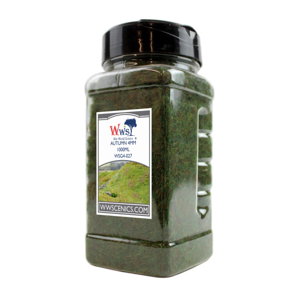 WWScenics WSG4-027 - 4mm Autumn Static Grass - 1000ml  - Multi Scale