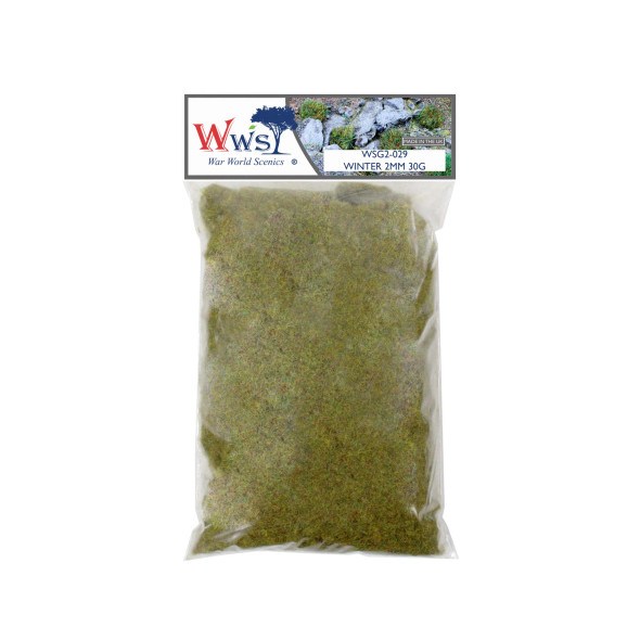 WWScenics WSG2-029 - 2mm Winter Static Grass - 30g  - Multi Scale