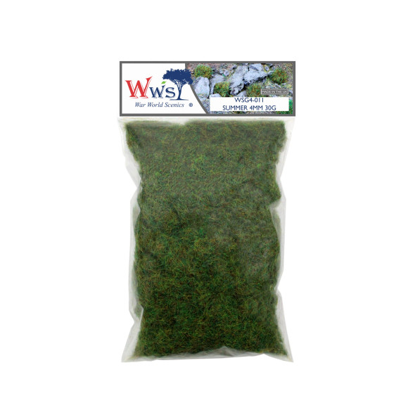 WWScenics WSG4-011 - 4mm Summer Static Grass - 30g  - Multi Scale