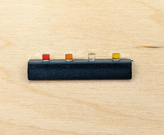 Gotham Rail 1016 - Whelen Mini Strobe Light 4x  - HO Scale