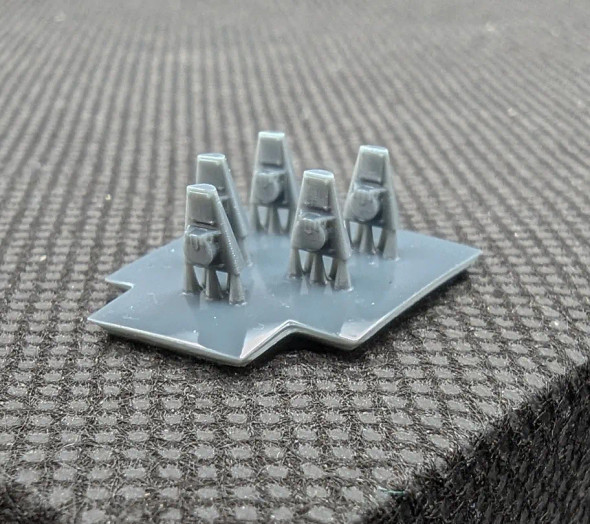 Gotham Rail 2002 - MU Stand - EMD 1st Gen. - Med. w/Dyn. Brake Blanked 5x  - HO Scale