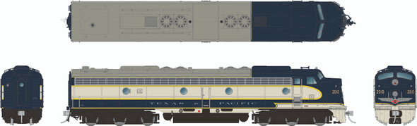 Rapido 28601 - EMD E8A (DCC and Sound) Texas and Pacific (T&P) 2010 - HO Scale