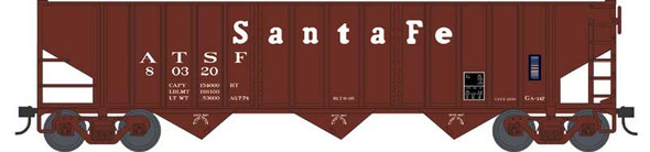 Bowser 43486 - 70 Ton 14 Panel Hopper Cars Atchison, Topeka and Santa Fe (ATSF) 80320 - HO Scale