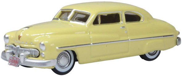 Oxford Diecast 87ME49011 - 1949 Mercury Eight Coupe  Calabash Yellow  - HO Scale