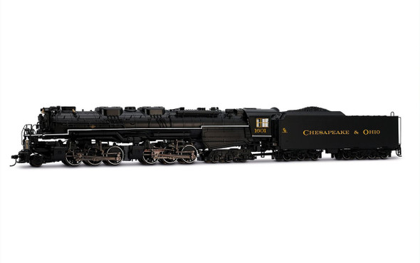 Rivarossi HR2950STF - Lima 2-6-6-6 Steam Locomotive (DCC and Sound) Chesapeake & Ohio (C&O) 1601 - HO Scale