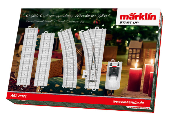Marklin 20124 - Start up – "Snow-Covered Track" C Track Extension Set  - HO Scale
