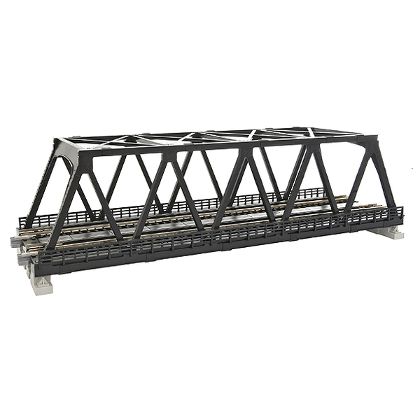 Kato 20-438 - 248mm (9 3/4") Double Track Truss Bridge, Black - N Scale