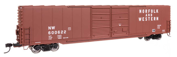 Walthers Mainline 910-3410 - 60' Pullman-Standard Double Door Auto Parts Boxcar Norfolk & Western (NW) 600626 - HO Scale