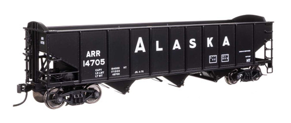Walthers Mainline 910-56735 - 70-Ton AAR 3-Bay Open Hopper Alaska Railroad (ARR) 14737 - HO Scale