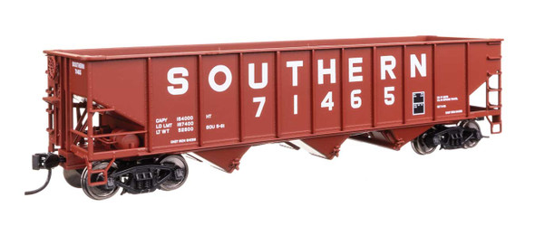 Walthers Mainline 910-56756 - 70-Ton AAR 3-Bay Open Hopper Southern (SOU) 71876 - HO Scale